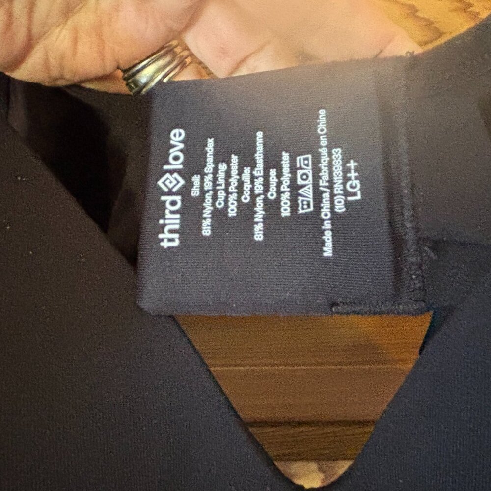 ThirdLove Form360Fit Wireless bra Black 36E - Large++ - Picture 3 of 4